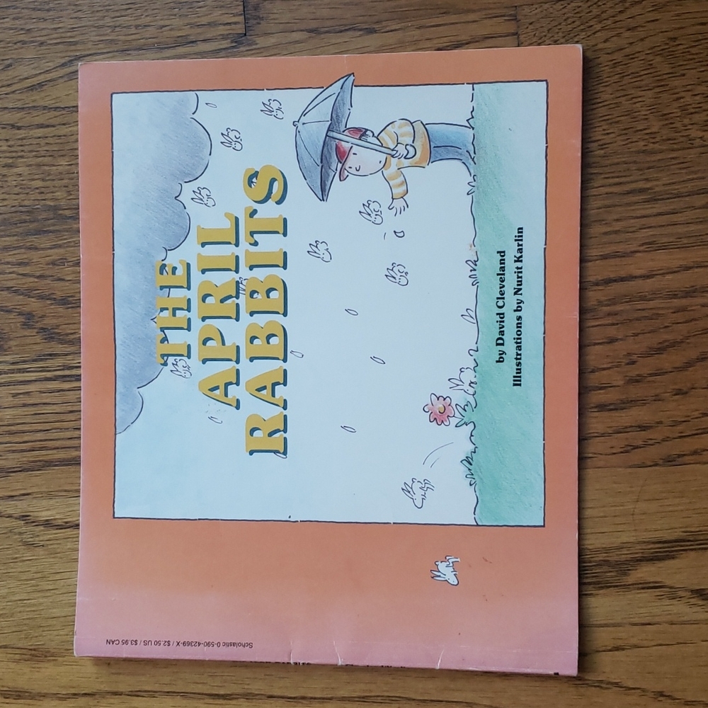 Vintage 70s The April Rabbits by David Cleveland Paperback Children's Book